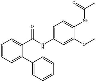 N-[4-(acetylamino)-3-methoxyphenyl][1,1'-biphenyl]-2-carboxamide Structure