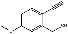 (2-ETHYNYL-5-METHOXYPHENYL)METHANOL 结构式