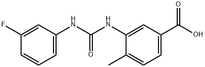 3-(3-(3-fluorophenyl)ureido)-4-methylbenzoic acid Structure