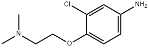 3-氯-4-[2-(二甲氨基)乙氧基]苯胺 结构式