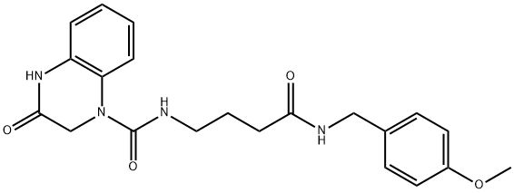 3-hydroxy-N-{4-[(4-methoxybenzyl)amino]-4-oxobutyl}quinoxaline-1(2H)-carboxamide|