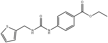 ethyl 4-(3-(thiophen-2-ylmethyl)ureido)benzoate Structure
