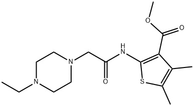 methyl 2-(2-(4-ethylpiperazin-1-yl)acetamido)-4,5-dimethylthiophene-3-carboxylate Structure