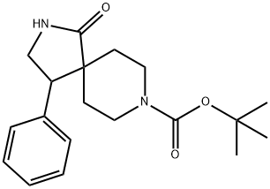 1-Oxo-4-Phenyl-2,8-Diaza-Spiro[4.5]Decane-8-Carboxylic Acid Tert-Butyl Ester Structure