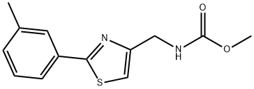 methyl ((2-(m-tolyl)thiazol-4-yl)methyl)carbamate Structure