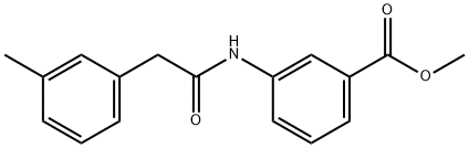 methyl 3-(2-(m-tolyl)acetamido)benzoate Structure