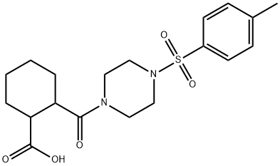 2-(4-tosylpiperazine-1-carbonyl)cyclohexanecarboxylic acid Structure