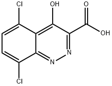 5,8-Dichloro-4-oxo-1,4-dihydrocinnoline-3-carboxylic acid Structure