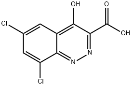 6,8-Dichloro-4-oxo-1,4-dihydrocinnoline-3-carboxylic acid Structure