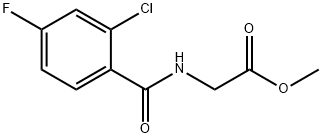 methyl 2-(2-chloro-4-fluorobenzamido)acetate 化学構造式