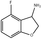 4-FLUORO-2,3-DIHYDRO-1-BENZOFURAN-3-AMINE 结构式