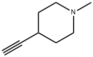 4-エチニル-1-メチルピペリジン 化学構造式