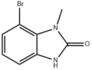 7-bromo-1-methyl-1,3-dihydro-2H-benzimidazol-2-one Struktur