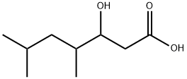 4,6-dimethyl-3-oxidanyl-heptanoic acid 化学構造式