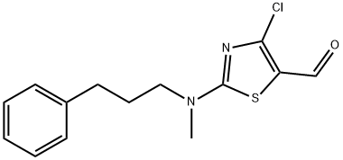 4-Chloro-2-(methyl(3-phenylpropyl)amino)thiazole-5-carbaldehyde