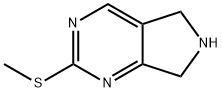 2-(甲硫基)-6,7-二氢-5H-吡咯并[3,4-D]嘧啶 结构式