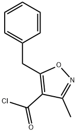 5-Benzyl-3-methylisoxazole-4-carbonyl chloride,91961-44-3,结构式