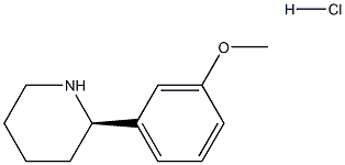 2(R)-(3'-methoxyphenyl)piperidine hydrochloride Struktur