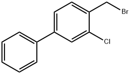 4-(溴甲基)-3-氯-1,1'-联苯,92059-86-4,结构式