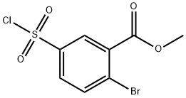 2-溴-5-(氯磺酰基)苯甲酸甲酯, 924867-87-8, 结构式
