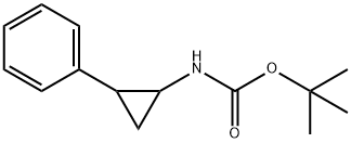(2-苯基环丙基)氨基甲酸叔丁酯, 92644-77-4, 结构式
