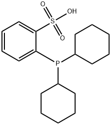 2-ジシクロヘキシルホスフィノベンゼンスルホン酸 化学構造式