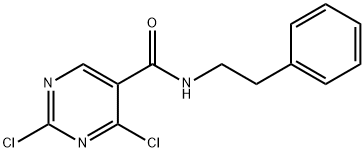 2,4-Dichloro-N-phenethylpyrimidine-5-carboxamide Structure
