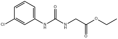 ETHYL 2-(3-(3-CHLOROPHENYL)UREIDO)ACETATE Structure