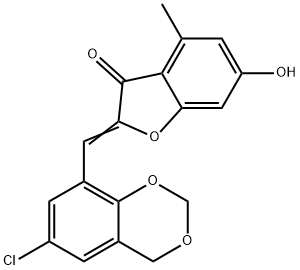 (2Z)-2-[(6-chloro-4H-1,3-benzodioxin-8-yl)methylidene]-6-hydroxy-4-methyl-1-benzofuran-3(2H)-one|