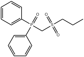 Diphenyl((propylsulfonyl)methyl)phosphine oxide 化学構造式