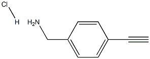 (4-Ethynylphenyl)methanamine hydrochloride 化学構造式