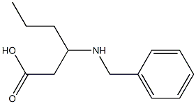 Hexanoic acid, 3-[(phenylmethyl)amino]-
 Struktur