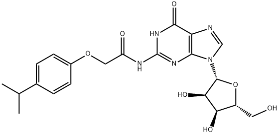 N2-(Isopropylphenoxyacetyl)guanosine Struktur