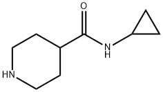 N-cyclopropyl-4-Piperidinecarboxamide Structure