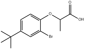 2-(2-bromo-4-tert-butylphenoxy)propanoic acid,938235-70-2,结构式