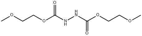 1,2-Hydrazinedicarboxylic acid, 1,2-bis(2-methoxyethyl) ester 化学構造式