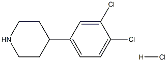 4-(3,4-dichlorophenyl)piperidine hydrochloride Struktur