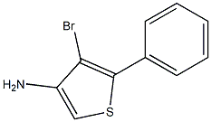 4-bromo-5-phenyl-3-Thiophenamine Structure