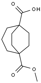 5-(methoxycarbonyl)bicyclo[3.2.2]nonane-1-carboxylic acid,942999-81-7,结构式
