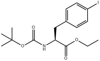 N-Boc-4-iodo-L-phenylalanine ethyl ester Struktur