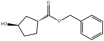 (1R,3R)-3-Hydroxycyclopentane carboxylic acid benzyl ester,946152-80-3,结构式