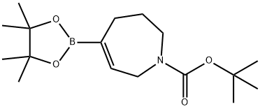 1H-Azepine-1-carboxylic acid, 2,3,4,7-tetrahydro-5-(4,4,5,5-tetramethyl-1,3,2-dioxaborolan-2-yl)-, 1,1-dimethylethyl ester|5-(4,4,5,5-四甲基-1,3,2-二氧杂硼烷-2-基)-2,3,4,7-四氢-1H-氮杂卓-1-甲酸叔丁酯