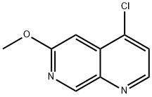 4-氯-6-甲氧基-1,7-萘啶, 952059-61-9, 结构式