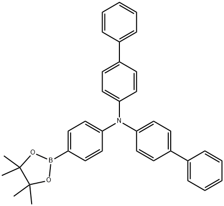 N,N-二(4-联苯基)-4-(4,4,5,5-四甲基-1,3,2-二氧硼戊环-2-基)苯胺,952431-30-0,结构式