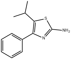 4-苯基-5-(丙烷-2-基)-1,3-噻唑-2-胺 结构式