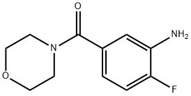 (3-amino-4-fluorophenyl)(morpholin-4-yl)methanone Structure