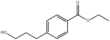 4-(3-羟丙基)苯甲酸乙酯 结构式