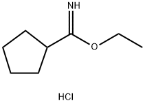 ethyl cyclopentanecarbimidate hydrochloride 化学構造式