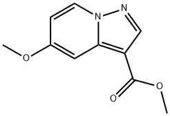 methyl 5-methoxyH-pyrazolo[1,5-a]pyridine-3-carboxylate 化学構造式
