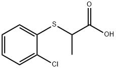 2-[(2-chlorophenyl)sulfanyl]propanoic acid 结构式